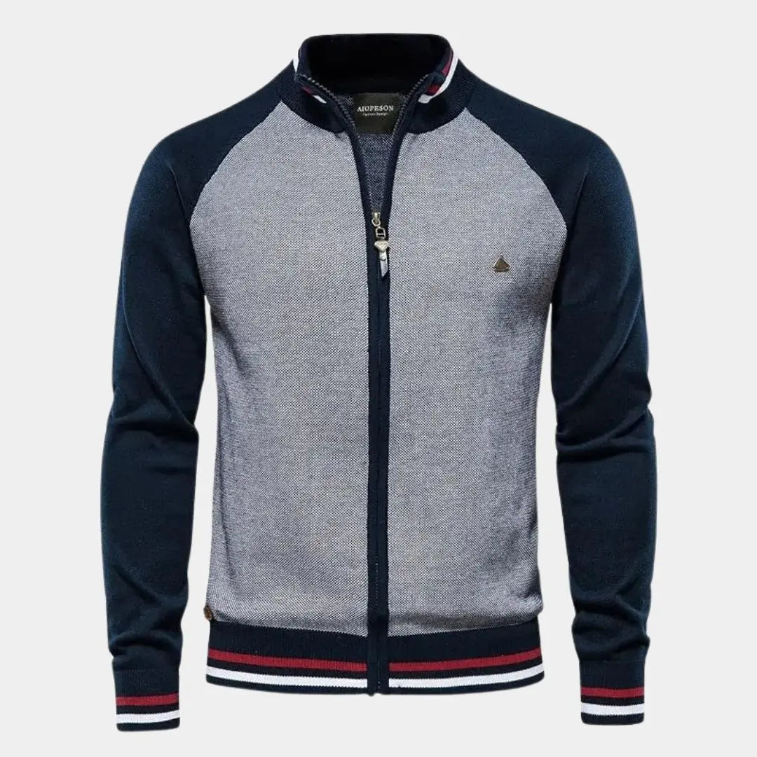 Éthn Jacket Gilet à Col Montant Coloré avec Fermeture Éclair - Élégance et Confort