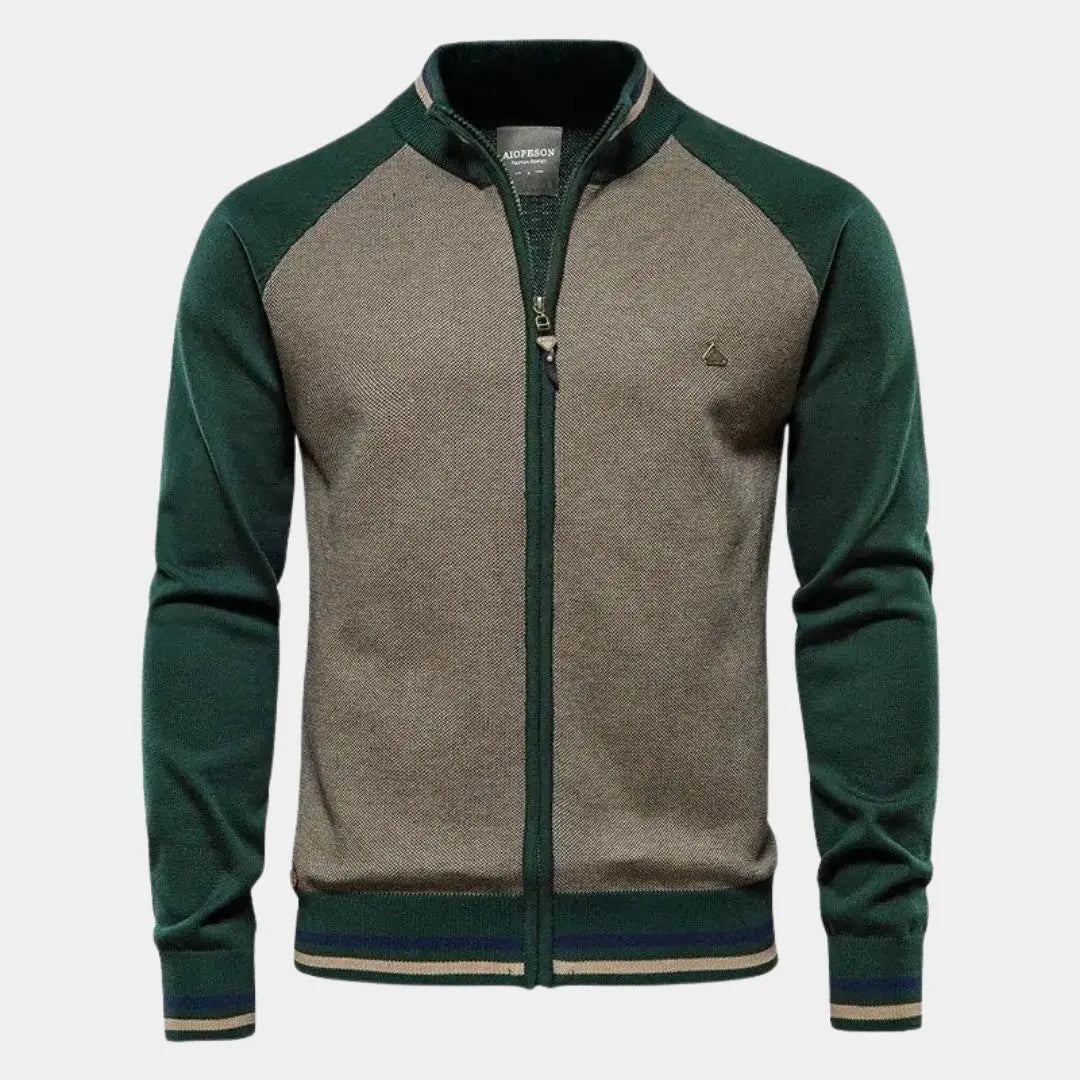 Éthn Jacket Gilet à Col Montant Coloré avec Fermeture Éclair - Élégance et Confort