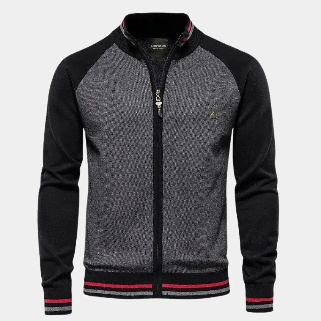 Éthn Jacket Gilet à Col Montant Coloré avec Fermeture Éclair - Élégance et Confort