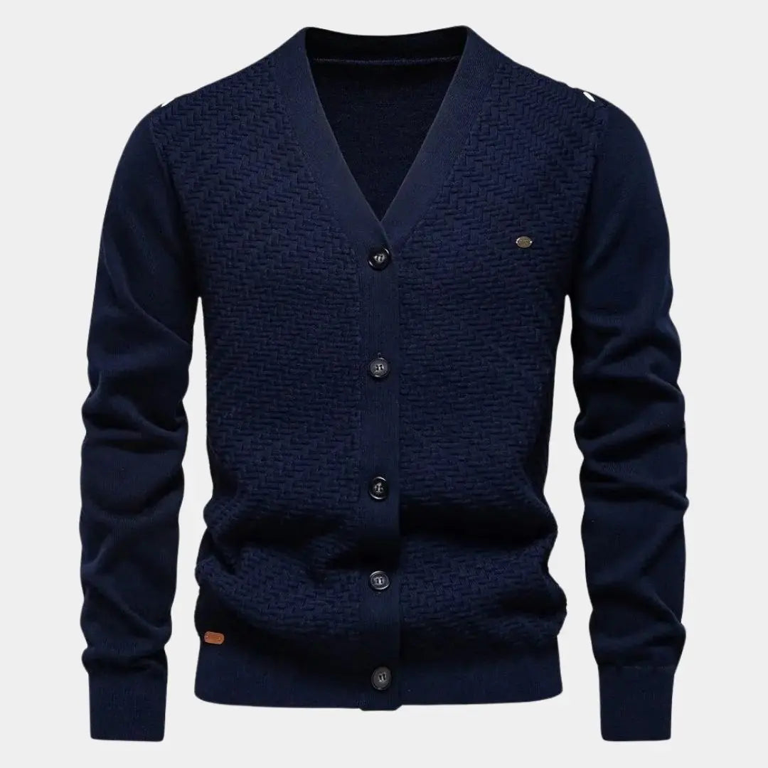 Éthn Sweater Cardigan Tricot à Col V Élégant - Confort et Style Assuré