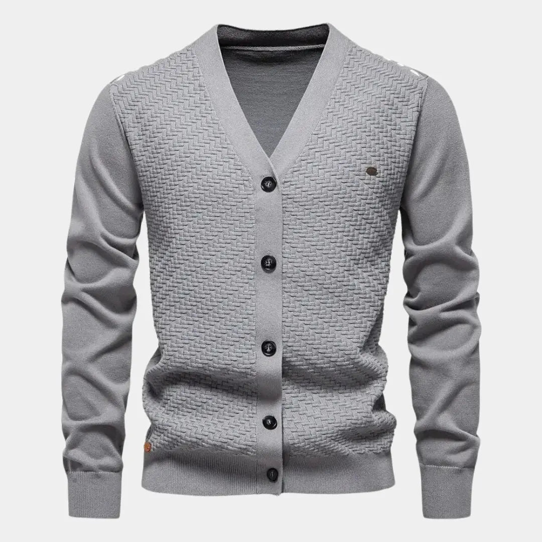 Éthn Sweater Cardigan Tricot à Col V Élégant - Confort et Style Assuré