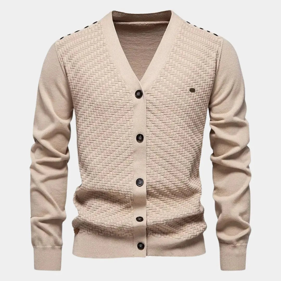 Éthn Sweater Cardigan Tricot à Col V Élégant - Confort et Style Assuré