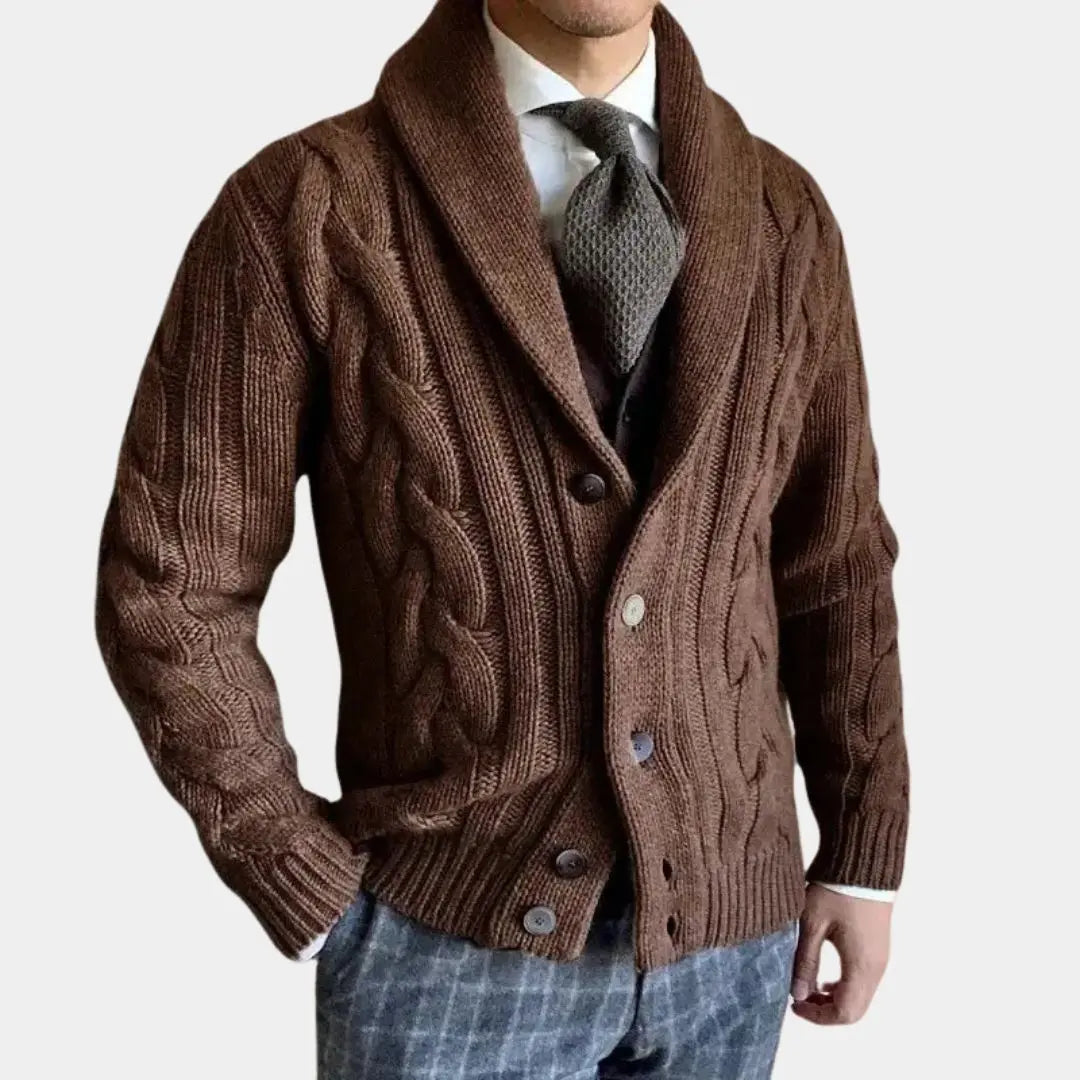 Éthn Sweater Cardigan Tricoté pour Hommes - Élégance et Confort Assuré
