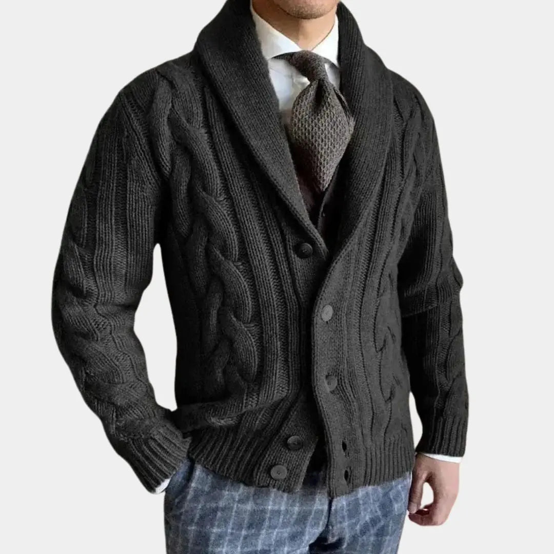 Éthn Sweater Cardigan Tricoté pour Hommes - Élégance et Confort Assuré