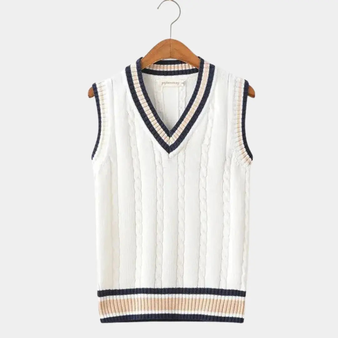 Éthn Sweater Gilet Tricot Élégant Col V - Chic et Confortable pour Toutes Occasions