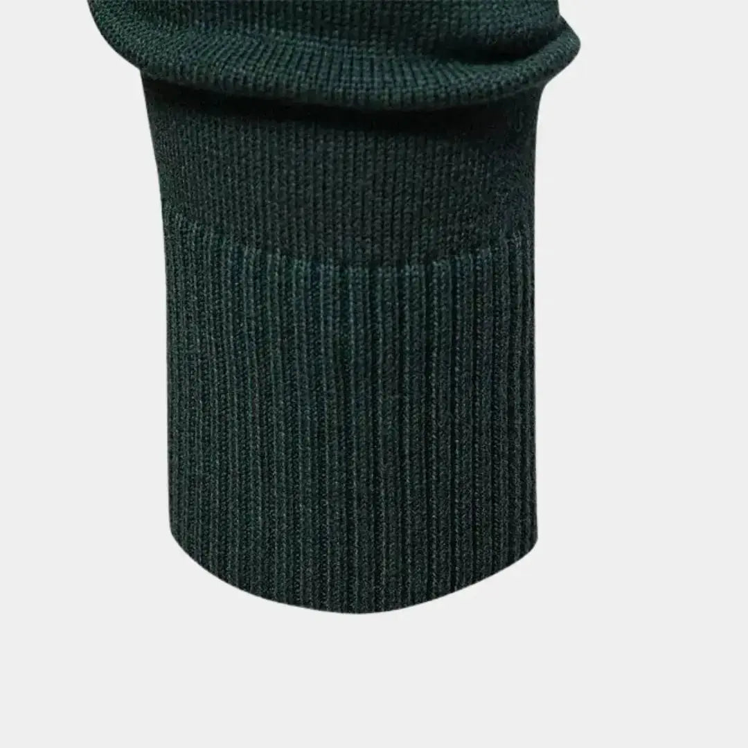 Éthn Sweater Pull Tricoté Uni Zippé pour Activités Extérieures - Confort et Style