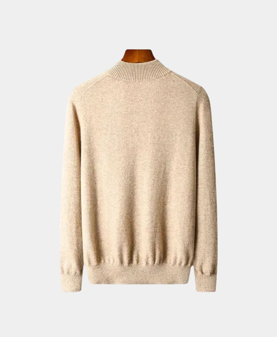 Éthn sweater Pull Merino à Zip Demi - Élégance et Confort Inégalés