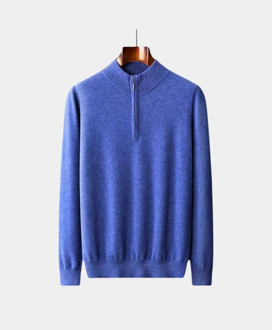 Éthn sweater Pull Merino à Zip Demi - Élégance et Confort Inégalés