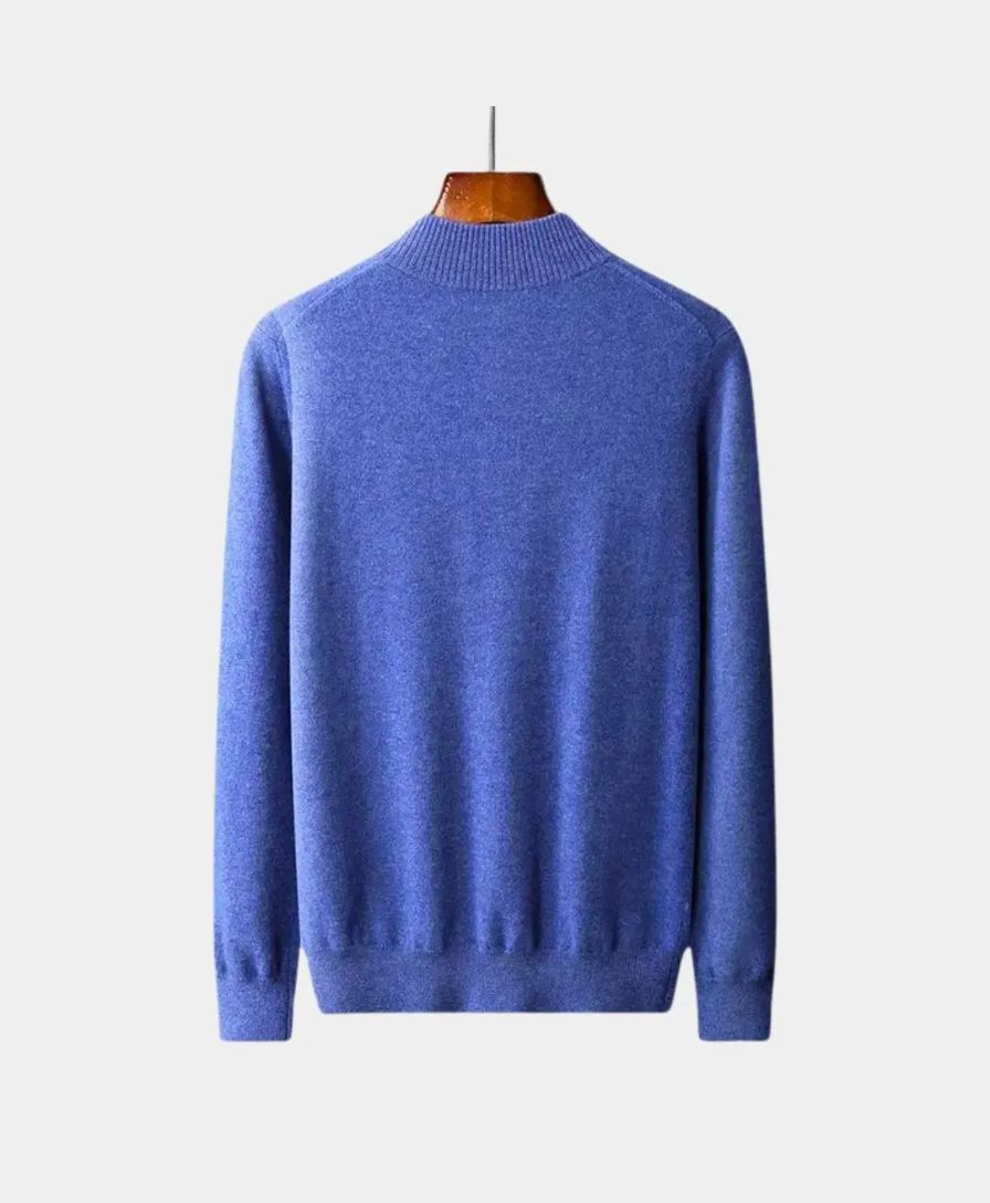 Éthn sweater Pull Merino à Zip Demi - Élégance et Confort Inégalés