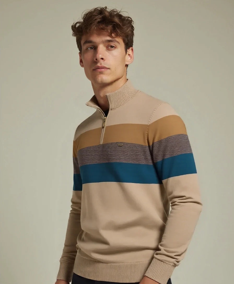 Éthn sweater Pull Minimaliste à Col Montant - Élégance et Confort Inégalés