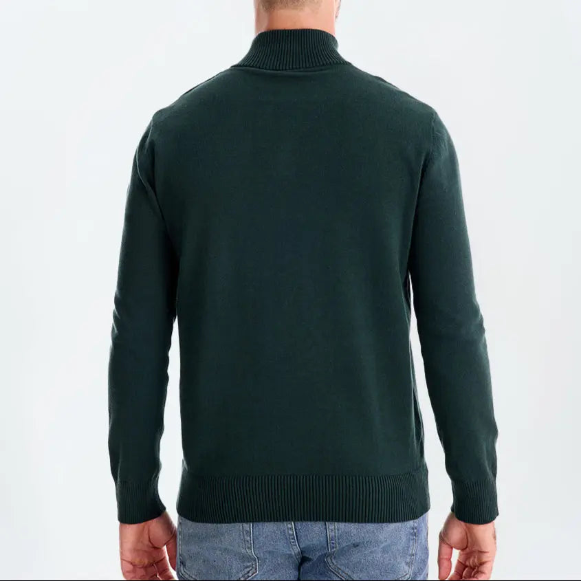 Éthn sweater Pull en Maille Rayé à Zip Quart - Élégance et Confort