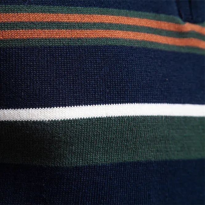 Éthn sweater Pull en Maille Rayé à Zip Quart - Élégance et Confort