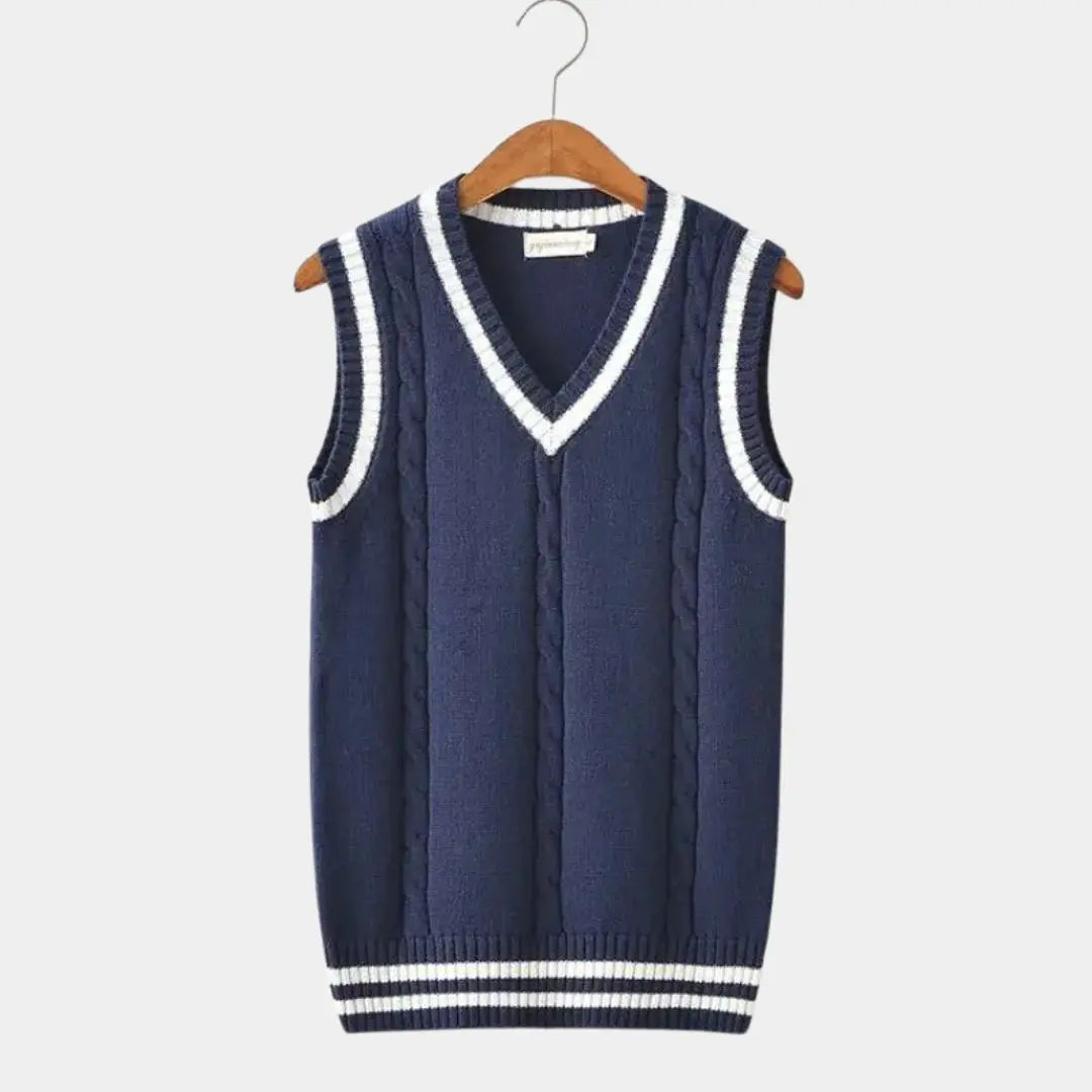 Éthn Sweater Gilet Tricot Élégant Col V - Chic et Confortable pour Toutes Occasions