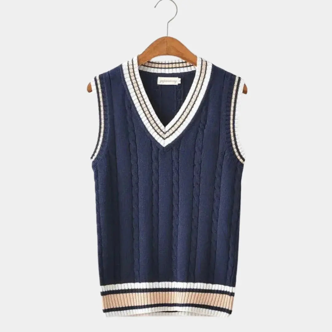 Éthn Sweater Gilet Tricot Élégant Col V - Chic et Confortable pour Toutes Occasions