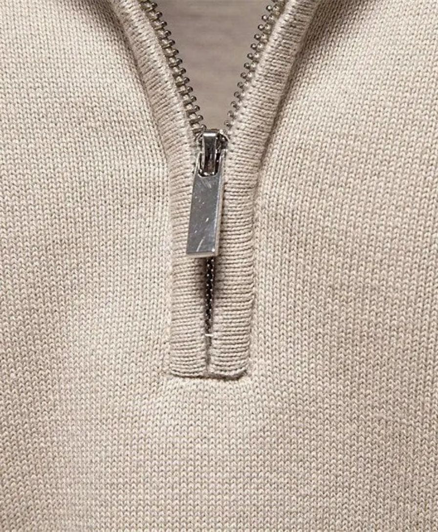 Éthn Sweater Gilet Tricot à Zip Demi - Élégance et Confort Inégalés