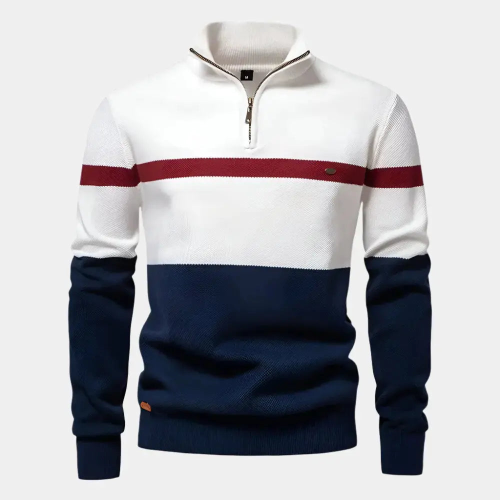Éthn sweater Pull à col zippé élégant - Confort et style moderne