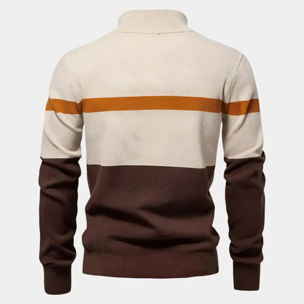 Éthn sweater Pull à col zippé élégant - Confort et style moderne
